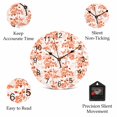 thumbnail image 5 of Wall Clock Orange Fruit Clocks PVC Silent Non-Ticking Battery Operated Decorative Berry Leaves Nature Round Clock for Home Living Room Kitchen Bedroom Office School Wall Decor 10 Inch, 5 of 9