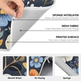 thumbnail image 6 of Yayeee Dish Drying Mat for Kitchen Counter 18" x 24" Microfiber Super Absorbent Coffee Decorative Pad, Navy Floral Pattern, 6 of 9