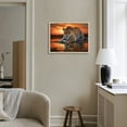 thumbnail image 4 of Nawypu Leopard Canvas Wall Art Sunset Landscape Painting African Wildlife Prints Animal Posters Wall Pictures for Living Room Decor, 4 of 4