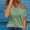 Green, variant on Womens Tops Casual Sevevn Women's Summer Fashion Solid Color V-Neck Off Shoulder Casual Short Sleeved Top
