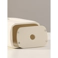 thumbnail image 4 of Light Luxury Household Goods Tissue Box Cave Material living Room Desktop Decoration Wabi-Sabi Style Retro Tissue Storage Box (Yellow), 4 of 5