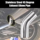 thumbnail image 2 of 1 Uds DE 1,75 Pulgadas 45 Grados SS304 Tubo de escape Codo, 2 of 7