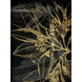 thumbnail image 2 of Villa, Milli 19x24 Gold Ornate Wood Framed with Double Matting Museum Art Print Titled - Golden Abstract Floral Mate, 2 of 4