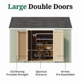 thumbnail image 4 of Little Cottage Co. 12x12 Value Gable Shed with Side Entry, Outdoor Wood Storage Do-It-Yourself Kit, 4 of 12