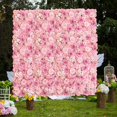thumbnail image 3 of Hortensia Artificial de 40x60cm, flor de peonía, Fondo de arco de boda, decoración de pared, diseño colgante para balcón y hogar, 3 of 4