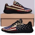 thumbnail image 3 of German Shepherd American flag Patriot Shoes Sneakers Black Size 8.5, 3 of 7