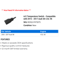 thumbnail image 2 of A/C Temperature Switch - Compatible with 2015 - 2017 Audi S8 4.0L V8 2016, 2 of 2