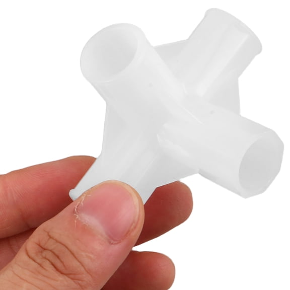 UPOUART 10Pcs Multiuse Plastic Closet Rod Joint Connectors for Furniture Hardware and Cabinet Fasteners