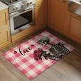 thumbnail image 3 of Valentine's Day Washable Area Rug 2 x 3 ft Skull Rose Love, Soft Non Slip Rugs Stain Repellent Indoor Felt Carpet for Living Dining Room Bedroom Home Office, 3 of 9