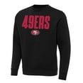 thumbnail image 2 of Men's Antigua  Black San Francisco 49ers Victory Sweatshirt, 2 of 3