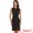 Black, variant on DARING DIVA Sheath Zip Front Sleeveless Slit Pencil Dress XS Blue