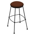 thumbnail image 2 of Holland Bar Stool Co 25 in. Stationary Counter Stool with Faux Leather Seat - Black Wrinkle, 2 of 2