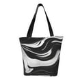 thumbnail image 1 of Disketp Abstract Black White Swirls Bolsa de Hombro Casual para Mujer, Bolso Cruzado para Compras, Viajes y Uso Diario, 1 of 6