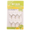 thumbnail image 4 of Matsuzay Colgador de 6 piezas, ganchos de pared, ropa decorativa, decoración montada autoadhesiva, suministros para el hogar para el baño y el Juegos de accesorios de baño 6 pièces, 4 of 6