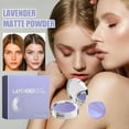 thumbnail image 2 of Lavender Matte Powder, 2024 New Oil Control Face Pressed Powder, Premium Jelly Pressed Powder Face Makeup Setting Powder, Matte Long Lasting Finishing Lightweight Waterproof, Creates Soft, 2 of 10