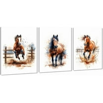 Modern 3 Piece Wild Animal Lion Canvas Paintings Lion Family Portrait Pictures Wall Decor Artwork Living Room Bedroom Home Office Decorations Unframed