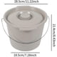 thumbnail image 2 of Portable Toilet Commode Chair Sturdy with Lid Removable Lightweight Camping Toilet Travel Toilet for RV Travel Hiking Camping, 2 of 5