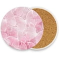 thumbnail image 2 of GZHJMY Pink Butterfly Print Coasters for Drinks Set of 4, Absorbent Ceramic Drink Coaster with Cork Base for Wooden Coffee Table, Cool Housewarming Gift for Home Decor Cup Coasters, 2 of 6