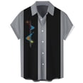 thumbnail image 1 of Hawaiian Shirt For Men, Men's Vintage Button Down Bowling Shirts Short Sleeve Summer Beach Shirt M, 1 of 3