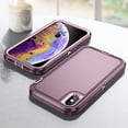 thumbnail image 6 of JTCASES for IPhone XR Case, Shockproof Anti-drop PC Frame Anti-slip Strip Silicone Back Shell Rugged Anti-scratch for IPhone XR (6.1" 2018) - Purple, 6 of 8