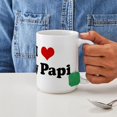 thumbnail image 4 of CafePress - I Love My Papi Mugs - 15 oz Ceramic Large White Novelty Mug, 4 of 6