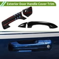 thumbnail image 3 of Cubierta de manija de puerta exterior Trim delantero izquierdo, delantero derecho, trasero izquierdo, trasero derecho para Dodge Ram 1500 19-24, fibra de carbono negra ABS, 1 juego, 3 of 7