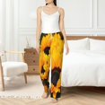 thumbnail image 4 of Salouo Flower Bush Sunflower Print Women's Pajama Pants Casual Loose Sweatpants PJs Flowy Pants Drawstring Palazzo for Women Wide Leg Pants Lounge Pajama -XX-Large, 4 of 8