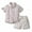 White, variant on Up to 60% off Gifts Dianli Toddler Boy's Summer Fashion - Short-sleeved Shirt and Shorts Suit with Belt Tie for Boys (6 Months-6 Years) Deals White 5-6 Years