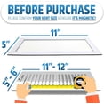 thumbnail image 3 of HMMAGNETS Magnetic Vent Screen Mesh Covers for Floor, Wall & Ceiling, White (5”x11”), 3-Pack, 3 of 10