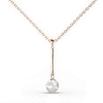 thumbnail image 7 of Cate & Chloe Tatum 18k Rose Gold Plated Pearl Pendant Necklace with Swarovski Crystal for Women, 7 of 7