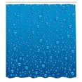 thumbnail image 3 of Ambesonne Blue Shower Curtain, Water Drops Aquatic Rain, 69"Wx75"L, Blue, 3 of 5