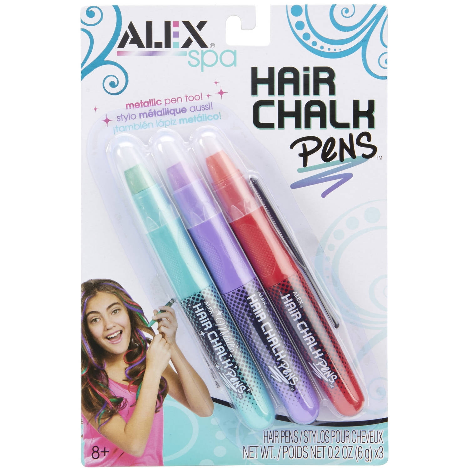 ALEX Spa Hair Chalk Pens Violet