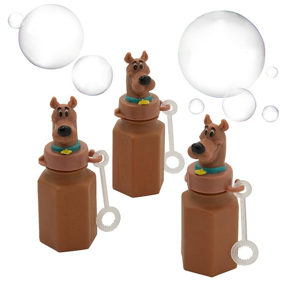 3" .6 oz. Scooby-Doo! Mini Bubble Bottles with Wand - 12 Pc.