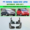 thumbnail image 1 of Exquisite Mud Flaps For Toyota Yaris Hatchback Hatch 2005-2011 Vitz Daihatsu Charade Mudflaps Splash Guards Mudguards 2006 2007 2008 2009, 1 of 5