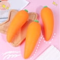 thumbnail image 4 of Giant Carrot Squishy Stress Ball, Jumbo Squishy Vegetable Ultra Squishy and Moldable Slow Rise Relaxing Sensory Fidget Stress for Anxiety Relief Orange, 4 of 7