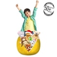 thumbnail image 3 of Yellow Storage Toy Bag Chair, Sun Solar Hand Drawn Style Pattern with Little Spiral Spots Like Hot Summer Day Inspired, Stuffed Animal Organizer Washable Bag, Small Size, Yellow, by Ambesonne, 3 of 3