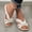 White, variant on Slip Dressy Summer Comfortable Slides Sandals Lightweight Memory Foam Platform Shoes