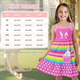 thumbnail image 5 of Uourmeti Girls Dresses Rainbow Floral Summer Sundresses Kids Cute Spaghetti Strap A Line Cami Swing Dress for Girls Princess Birthday Dresses,Size 3-14t, 5 of 6