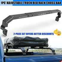 1 Piece Universal Adjustable Pickup Truck Rack Crossbars,Heavy Duty Steel Extendable Truck Bed Ladder Rack With A Weight Capacity Of 6oo Lbs
