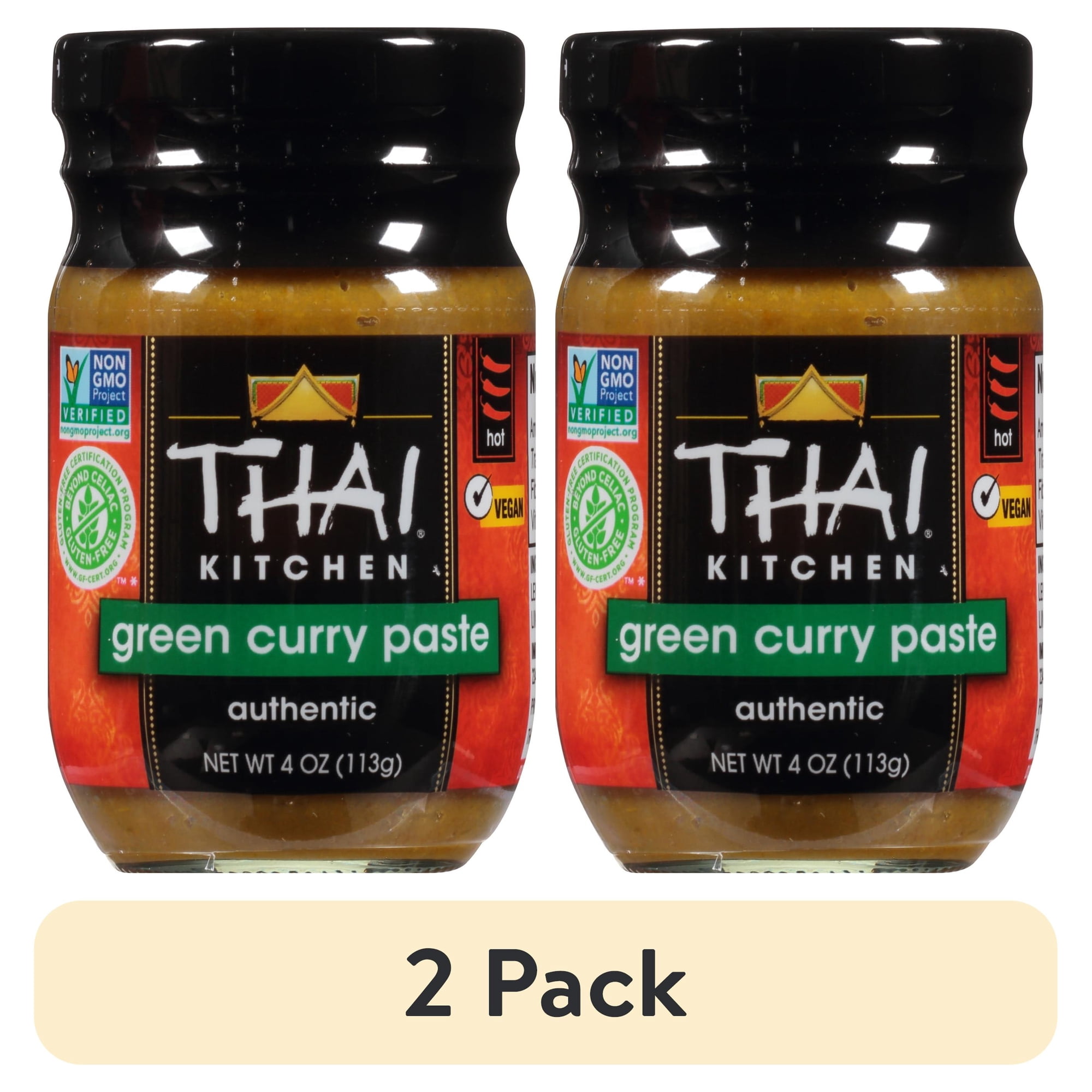 (2 pack) Thai Kitchen Gluten-Free Gluten-Free Green Curry Paste 4.0 oz Jar