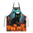 thumbnail image 3 of Halloween Aprons for Adults Halloween Kitchen Cooking Pumpkin Apron for Women Men Waterproof, 3 of 8
