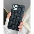 thumbnail image 4 of for iPhone 15 Case for Women, Cute 3D Plaid Desgin Case Soft TPU Full Protection Shockproof Compatible with iPhone Case (Black, iPhone 15), 4 of 14