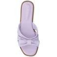 thumbnail image 4 of Journee Womens Prylin Slip On Bow Flat Sandals, 4 of 9