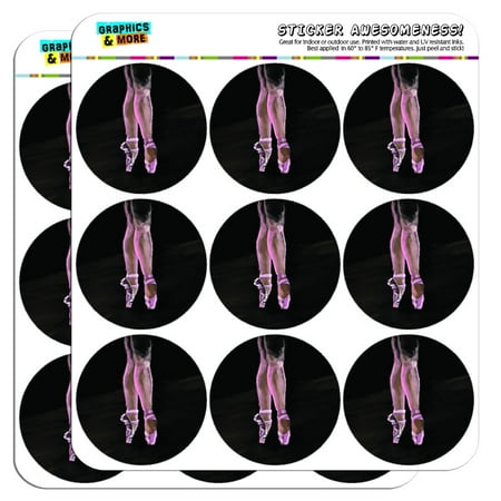 Dance Scrapbooking Stickers Ballet Slippers Pink Black Ballerina Dance Dancing 2
