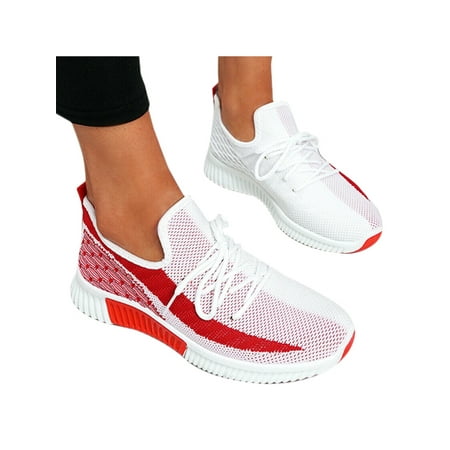

Womens Casual Lace Up Trainer Mesh Sneakers Running Jogging Fitness Gym Shoes