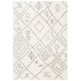 thumbnail image 2 of Parma Ainslee Aztec Shag Area Rug by Chateau Lyon, Cream/Grey, 5'3" x 7'6", 2 of 9