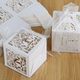 thumbnail image 3 of 50 Caja de Regalo de Bautizo, Baby Shower, Boda, Caja de Regalo de Caramelos, Caja de Papel para Regalo de Boda, Regalo de Fiesta, Envoltorio con Cinta (Blanco), 3 of 4