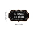 thumbnail image 3 of Be Witcha In A Minute Ornate Coir Doormat Halloween Decorations, Weather Resistant Non Slip Mat for Front Porch Witch Gothic Home Decor, 3 of 8