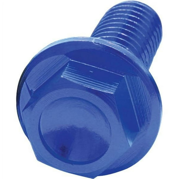 4/Pc Drc Aluminum M6 Flange Bolts 12Mm Blue