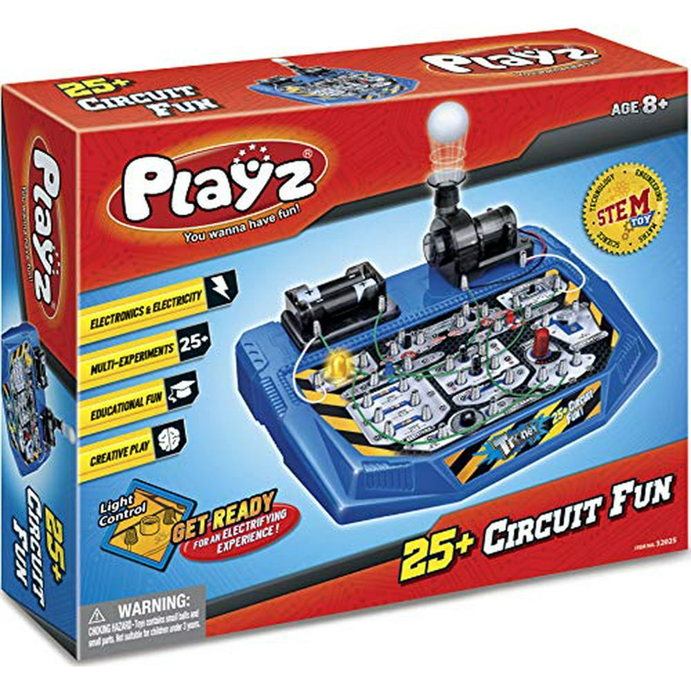 Playz Electrical Circuit Board Engineering Kit for Kids with 25+ STEM